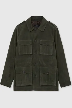Reiss Stafford Suede Four Pocket Field JacketX-large