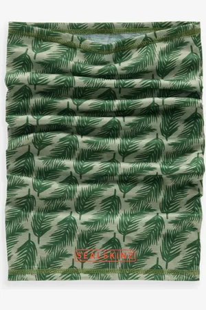 Sealskinz Green Harpley Water Repellent Winter Leaf Print Neck Warmer SnoodEén