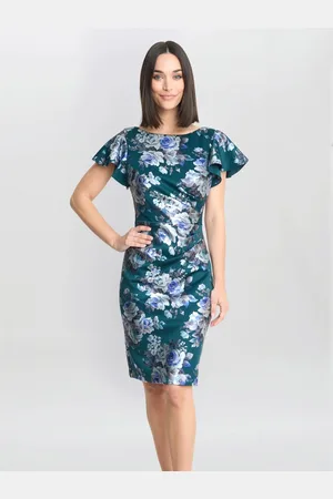 Gina Bacconi Grey Wanda Printed Dress48