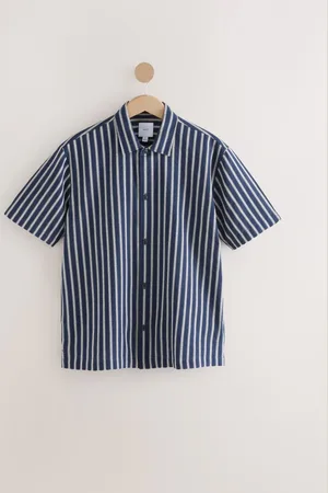 Next 100% katoenen gestreept shirt met korte mouwenSmall