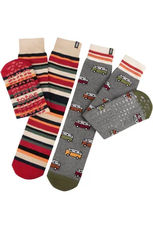 Totes Originele winter pantoffelsokken voor heren verpakking van 2Eén