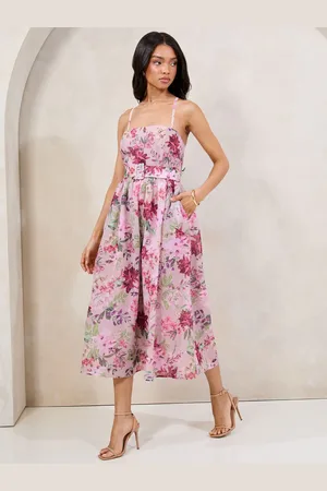 Lipsy London Bandeau Midi Prom Dress with Removable Cami Straps36