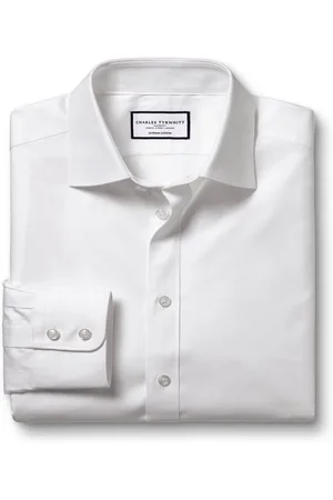 Charles Tyrwhitt Slim Fit Egyptian Twill 100% Cotton Shirt43 cm R (UK 17 R)