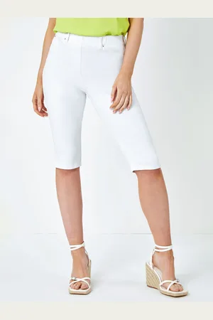 Roman Denim Stretch Knee Length Pedal Pusher Trousers46