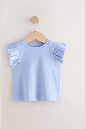 Next Frill Shoulder Ribbed Vest (3mths-7yrs)6874cm