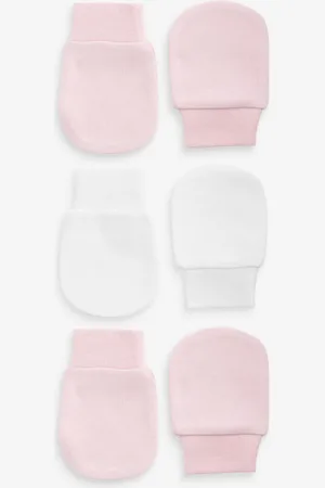 Next Baby Scratch Mitts 100% Cotton 3 PackEén