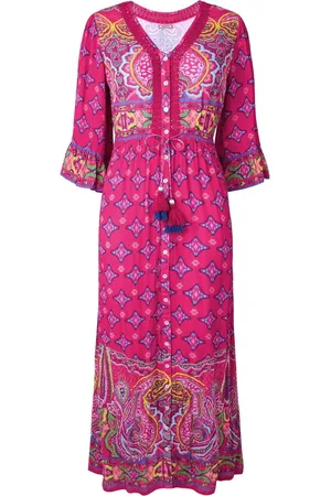 Joe Browns Border Print Button Maxi Dress36