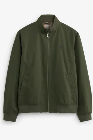 Next Regenbestendig Harrington jack met geruite voeringL