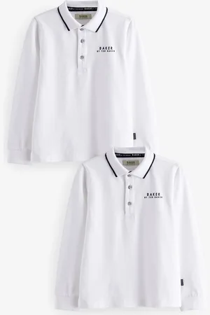 Ted Baker Long Sleeve Polo Shirts 2 Pack12 Jaar (152cm)