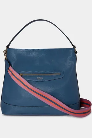Osprey Blue The Hendrix Leather Hobo BagEén
