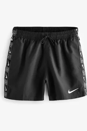 Nike 5 Inch Black Logo Tape Volley Swim ShortsM