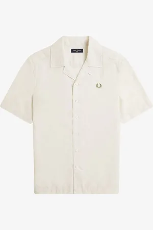 Fred Perry Linen Blend Revere Collar Shirtsmall