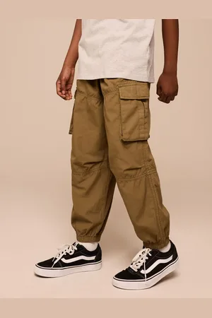 Next 100% Cotton Wide Tapered Cargo Trousers (3-16yrs)6 Jaar (116cm)