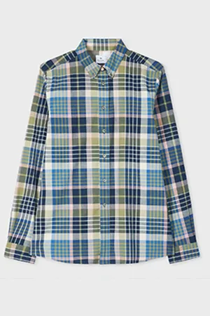 Paul Smith Blue Long Sleeve Shirtlarge