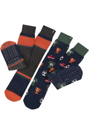 Totes Originele winter pantoffelsokken voor heren verpakking van 2Eén