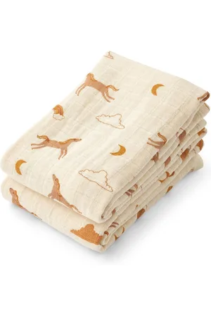 Liewood Pink Lewis Muslins 100% Organic Cotton Cloth 2 Packeen