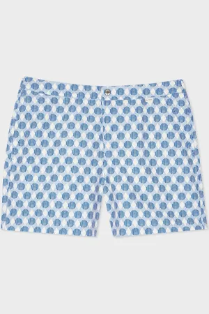 Paul Smith Blue Printed Swim Shortsmedium