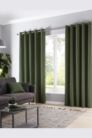 FUSION Cannes Blackout and Thermal Pair of Eyelet Curtains168 x 137 cm