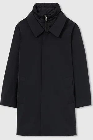 Reiss Logan Gabardine Coat with Removable Gilet7