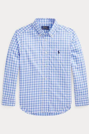 Ralph Lauren Boys Gingham Check Poplin Shirt10 jr
