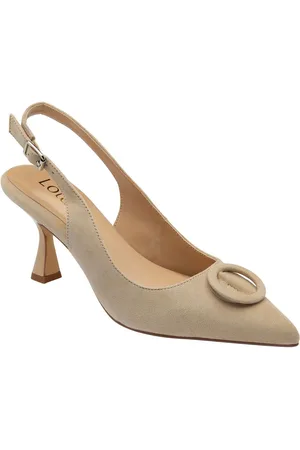 Lotus Pumps van suède met hielbandjeeu355