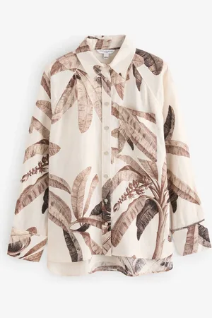 Next 100% Linen Button Down Relaxed Long Sleeve Shirt44