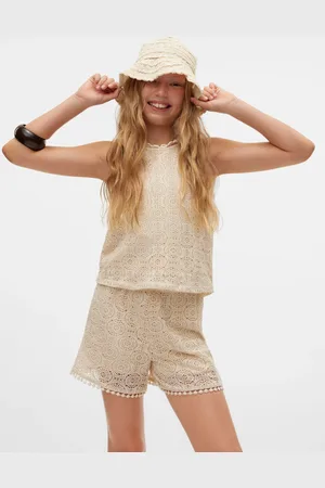 VERO MODA High Waist Lace Jersey Shorts152158cm