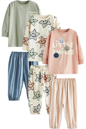 Next 3 Pack Oversized 100% Cotton Pyjamas (9mths-10yrs)9