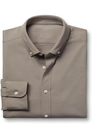 Charles Tyrwhitt Jersey overhemd met knopen en stretch in vier kantenLarge