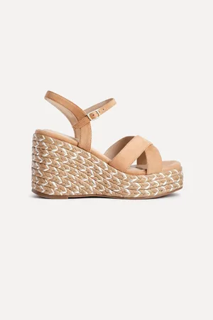 Linzi Leonie Cross-Over Front Straps Braided Wedgeseu39