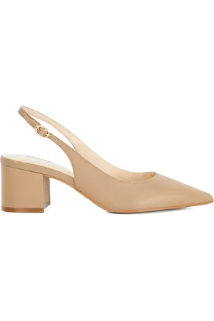 Dune Compelled Point Block Heel Slingback ShoesEU 38 (UK 5)