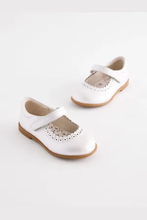 Next Leather Touch Fastening Brogue ShoesEU 21.5 (UK 5)
