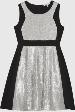Reiss Libra jurk met lovertjes en relaxte pasvorm12
