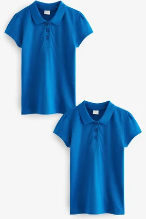 Next Set van 2 100% katoenen poloshirts met korte mouwen (3