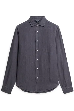Superdry Oversized Casual 100% Linen Long Sleeve Shirtxxxlarge