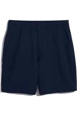 Farah Blue 100% Organic Cotton Redwald Seersucker ShortsLarge