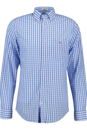 GANT Regular Fit Classic Poplin Gingham 100% Cotton Shirtxlarge