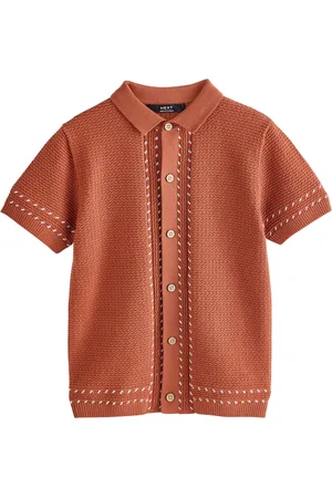 Next 100% Cotton Short Sleeve Knitted Polo Shirt (3-16yrs)134140cm
