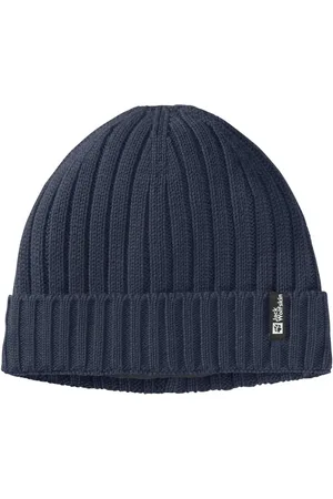 Jack Wolfskin Navy Winter Rib Knit BeanieEén