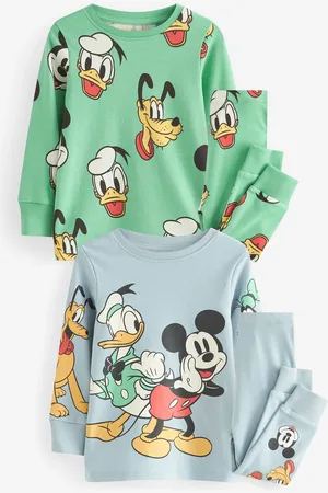 Next 100% katoenen Disney Mickey Mouse-knuffelpyjama, verpakking van 2 (9 mnd