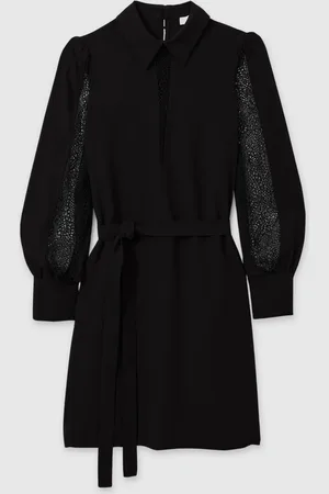 Reiss Reema Lace Insert Mini Dress36