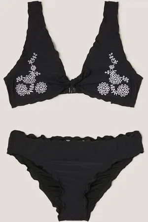 Monsoon Embroidered Frill Bikinis Set134140cm