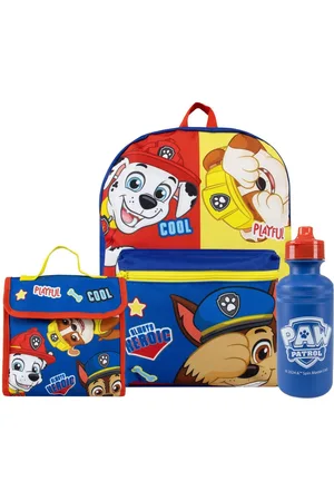 Character PAW Patrol Backpack Lunch Bag and Water Bottle Seteen