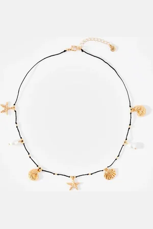 mint&berry Rope Shell Charm Necklaceeen