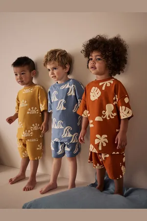 Next 100% Cotton Short Pyjamas 3 Pack (9mths-12yrs)110116cm