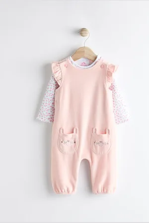 Next Baby Dungarees and Longsleeve Bodysuit Set (0mths-2yrs)1.5