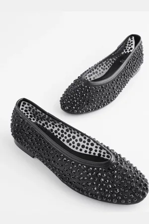 Next Forever Comfort Round Toe Mesh Jewel Ballerinas ShoesEU 38.5 (UK 5.5)