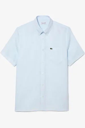 Lacoste Regular-fit linnen overhemd met korte mouwen2X-Large