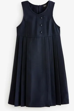 Next Asymmetric Button Front Long Pinafore School Dress (3-14yrs)6 Jaar (116cm)