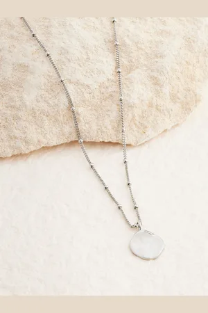 Next Organic Disc Ball Chain NecklaceEén